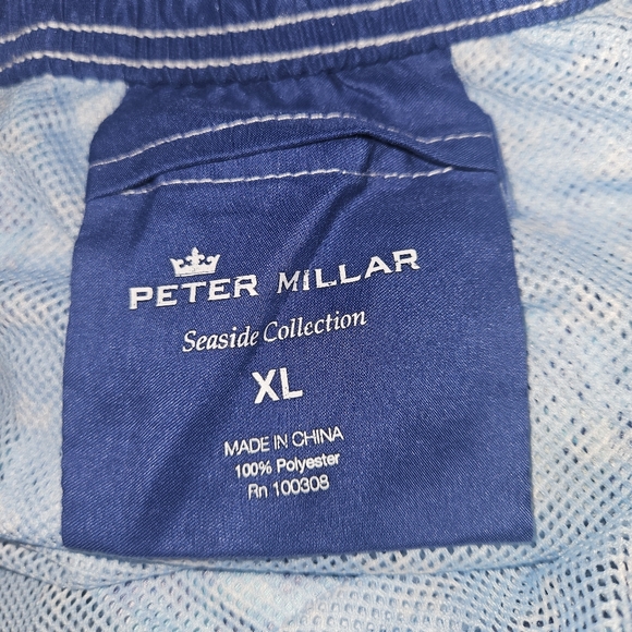 Peter Millar Seaside Collection Aqua Dragonflies Swim Trunks - Picture 4 of 4